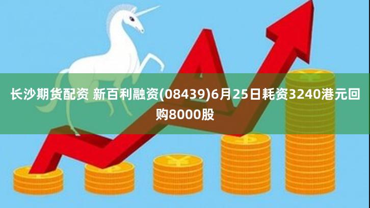 长沙期货配资 新百利融资(08439)6月25日耗资3240港元回购8000股