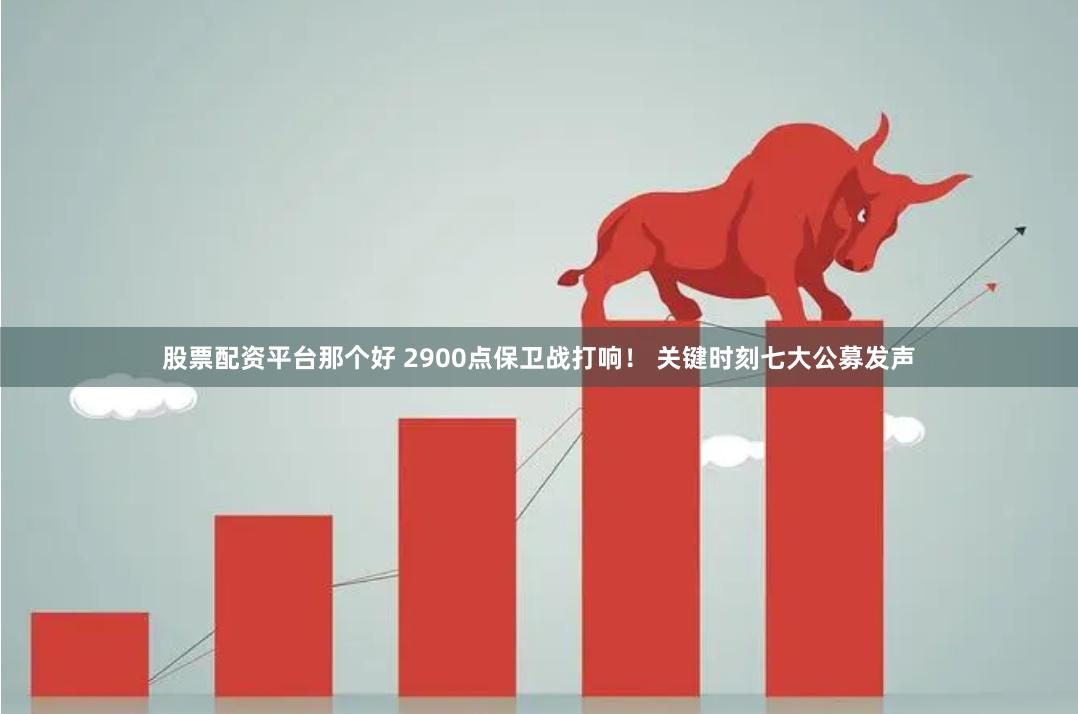 股票配资平台那个好 2900点保卫战打响！ 关键时刻七大公募发声